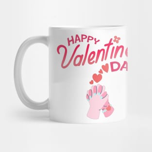 Happy Valentines Day - Hands Together! Mug